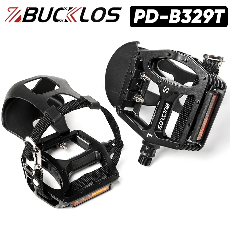 BUCKLOS PD-B329T Indoor Spinning Bike Pedals 9/16inch Mountain Bike Pedal with Toe Clip Indoor Exercise Bicycle Pedals Bike Part
BUCKLOS PD-B329T Indoor Spinning Bike Pedals 9/16inch Mountain Bike Pedal with Toe Clip Indoor Exercise Bicycle Pedals Bike Part