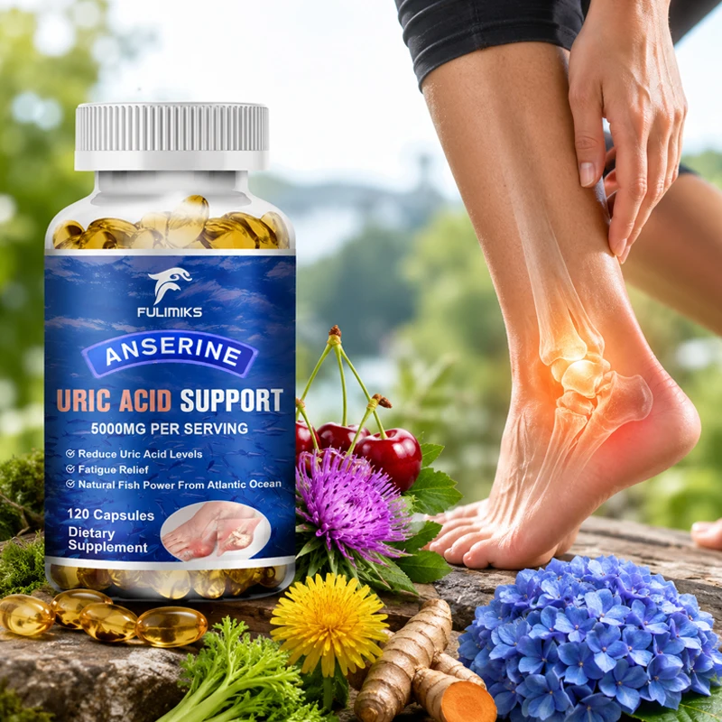 Advanced Uric Acid Support Capsules, with Anserine, Tart Cherry & Milk Thistle, Supports Healthy Detox & Long-Term Joint Comfort
Advanced Uric Acid Support Capsules, with Anserine, Tart Cherry & Milk Thistle, Supports Healthy Detox & Long-Term Joint Comfort