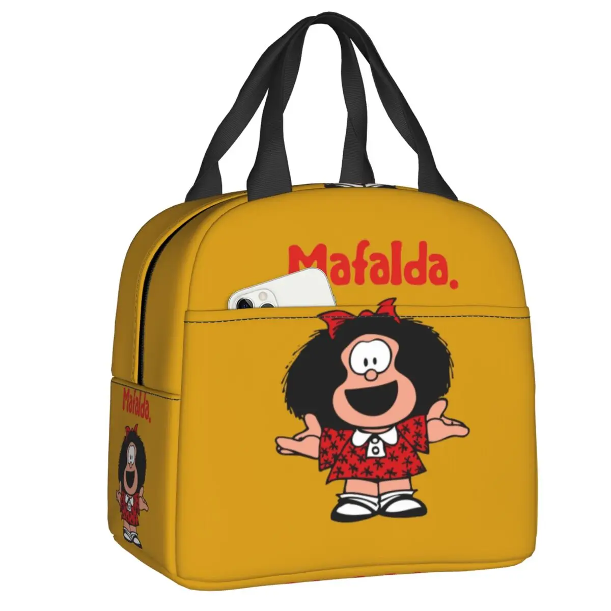 Сумка для обеда Custom Happy Mafalda, женская термоизолированная сумка-холодильник для детей и школы
Сумка для обеда Custom Happy Mafalda, женская термоизолированная сумка-холодильник для детей и школы