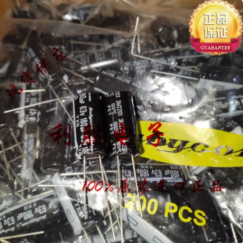 10PCS-100PCS 180UF 63V Japanese Ruby Capacitor 63V180UF 10 * 20 YXG High Frequency Low Resistance
10PCS-100PCS 180UF 63V Japanese Ruby Capacitor 63V180UF 10 * 20 YXG High Frequency Low Resistance