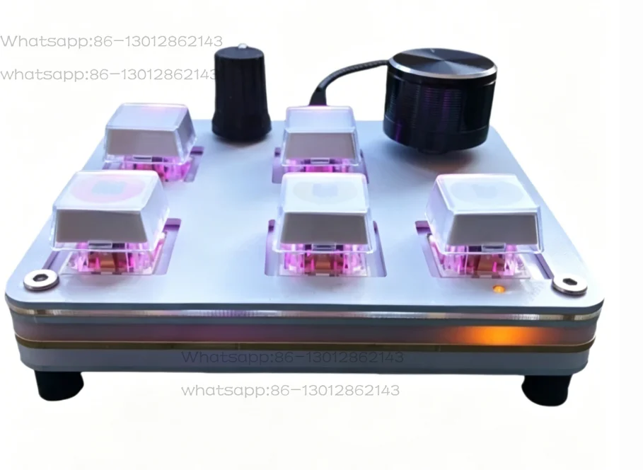 Music Playback Control Device With 2 Knobs Type-C Interface Support Custom Shortcut Mechanical Keyboard Music Controller
Music Playback Control Device With 2 Knobs Type-C Interface Support Custom Shortcut Mechanical Keyboard Music Controller