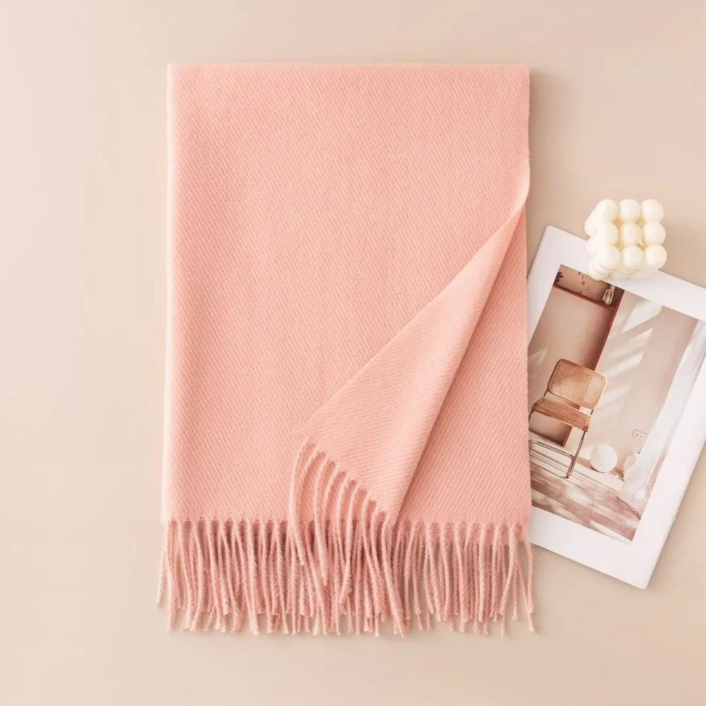 Gifts 200x70cm Long Scarf Fringe Trim Soft Texture Fringe Scarf Warm Wrap Wool Blend Neck Scarf Daily Outfits
Gifts 200x70cm Long Scarf Fringe Trim Soft Texture Fringe Scarf Warm Wrap Wool Blend Neck Scarf Daily Outfits