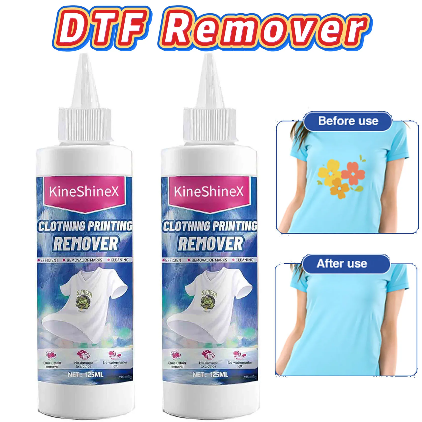 Heat Transfer Vinyl Remover DTF Remove Clothing DTF Remover for T - Shirts Canvas Hats DIY Heat Transfer Cleaning Tool, Printer
Heat Transfer Vinyl Remover DTF Remove Clothing DTF Remover for T - Shirts Canvas Hats DIY Heat Transfer Cleaning Tool, Printer