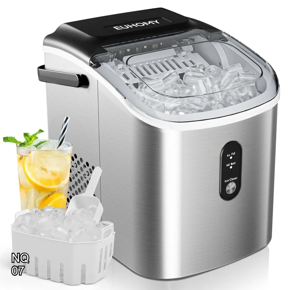 Portable Countertop Ice Maker, 26.3lbs Daily, 9 Cubes in 6 Mins, Auto-Cleaning with Basket & Scoop for Home Kitchen Camping RV
Portable Countertop Ice Maker, 26.3lbs Daily, 9 Cubes in 6 Mins, Auto-Cleaning with Basket & Scoop for Home Kitchen Camping RV