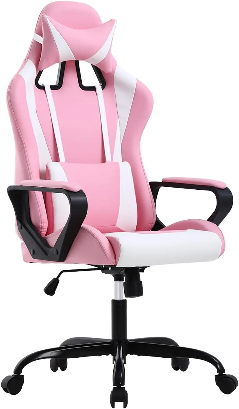 Home Office Gaming Chair,High-Ba Ergonomic Pc Computer Chair W/Lumbar Support Headrest Pu Swivel Rolling Chair Task Executive
Home Office Gaming Chair,High-Ba Ergonomic Pc Computer Chair W/Lumbar Support Headrest Pu Swivel Rolling Chair Task Executive