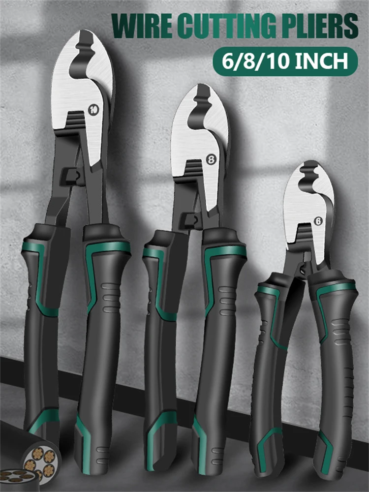 Multifunctional Cable Cutter Manual Wire Cutting Pliers Wire Breaking Pliers Cutting Tool Industrial Grade Cable Cutter 6-10inch
Multifunctional Cable Cutter Manual Wire Cutting Pliers Wire Breaking Pliers Cutting Tool Industrial Grade Cable Cutter 6-10inch