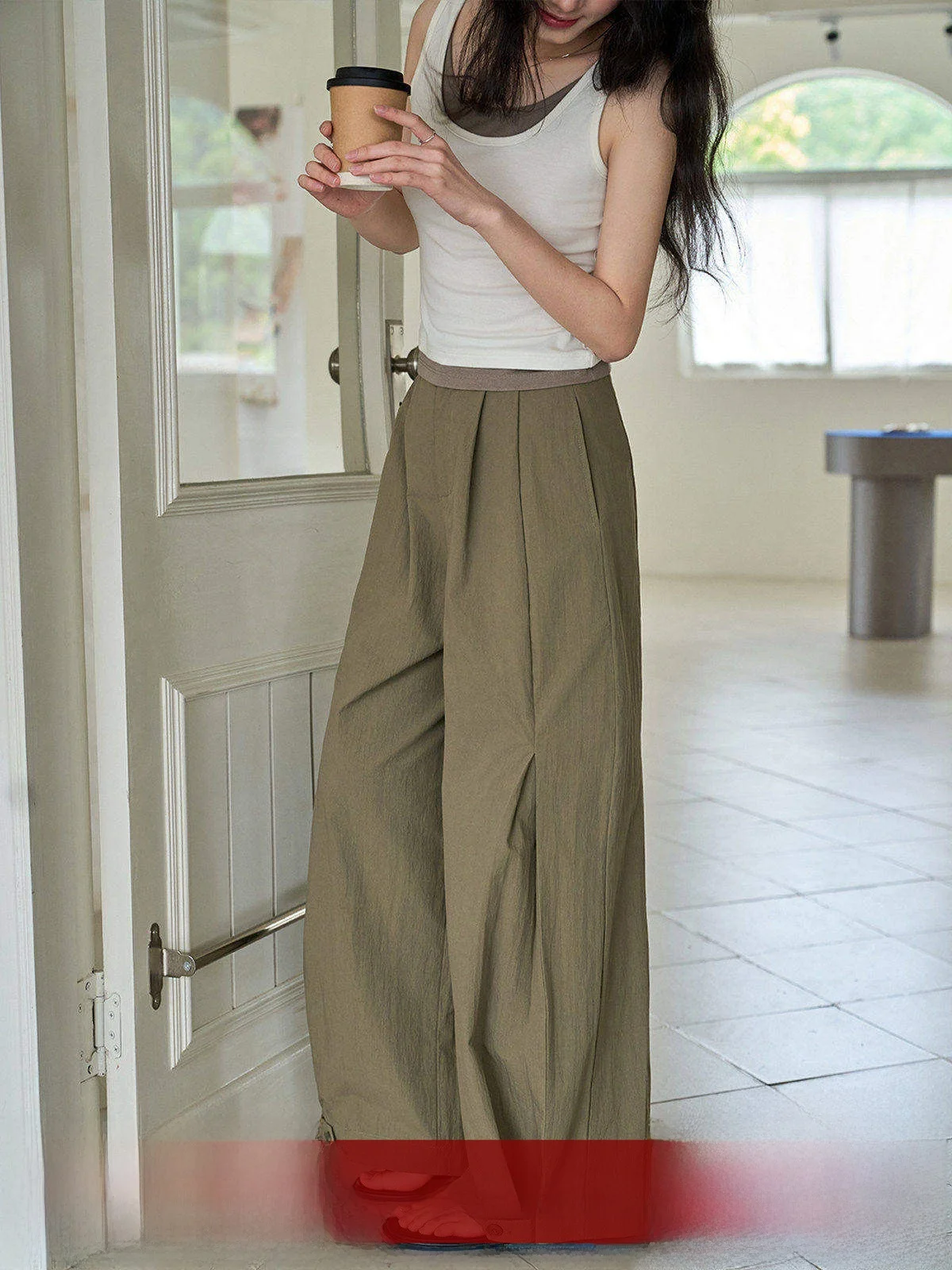 MoZao Green Retro High Waist Loose Straight Leg Casual Pants Women's Summer New Floor-Length Pants Korean Style Commute Wind
MoZao Green Retro High Waist Loose Straight Leg Casual Pants Women's Summer New Floor-Length Pants Korean Style Commute Wind