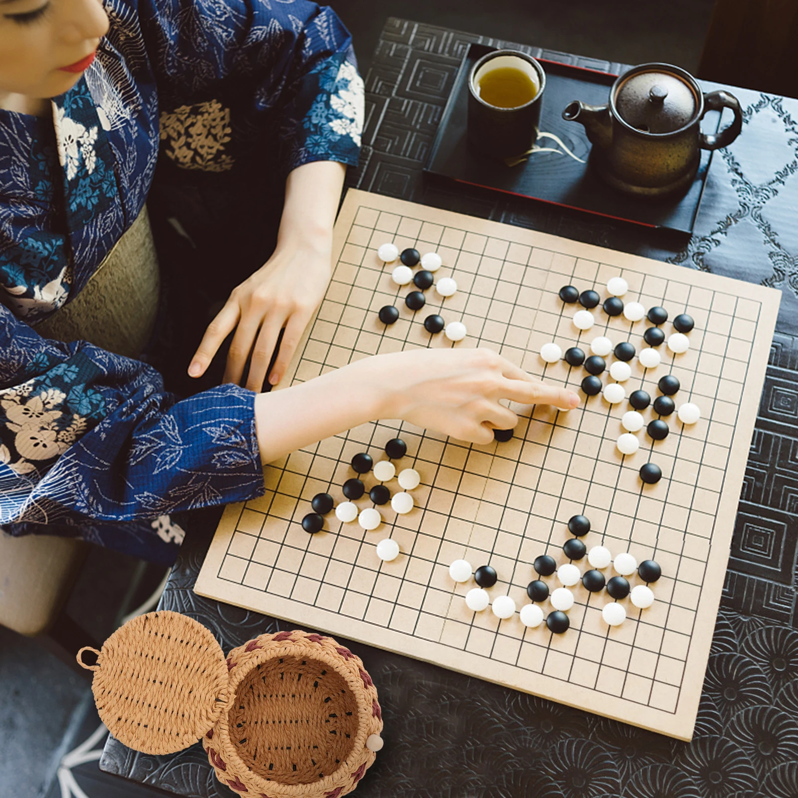 2pcs Go Chess Box Grass Woven Storage Jar Vintage Design Container For Stones Candy Party Home Decor Natural Handmade Gift
2pcs Go Chess Box Grass Woven Storage Jar Vintage Design Container For Stones Candy Party Home Decor Natural Handmade Gift