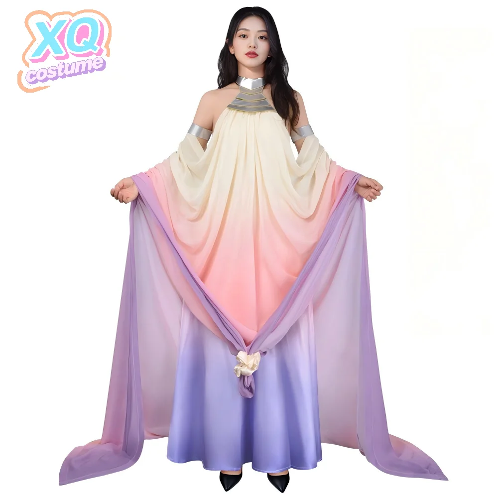 Падме Косплей Амидала Платье Костюм Классический Королева Длинная Элегантная Юбка С Открытой Спиной Женская Униформа Одежда Хэллоуин Карнавальная Вечеринка 
Падме Косплей Амидала Платье Костюм Классический Королева Длинная Элегантная Юбка С Открытой Спиной Женская Униформа Одежда Хэллоуин Карнавальная Вечеринка