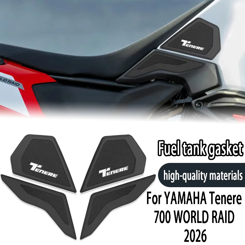 For YAMAHA Tenere 700 WORLD RAID 2024-2026 Motorcycle Accessories Tank Pads Fuel Stickers Protector Knee Rubber Non-slip Pad
For YAMAHA Tenere 700 WORLD RAID 2024-2026 Motorcycle Accessories Tank Pads Fuel Stickers Protector Knee Rubber Non-slip Pad