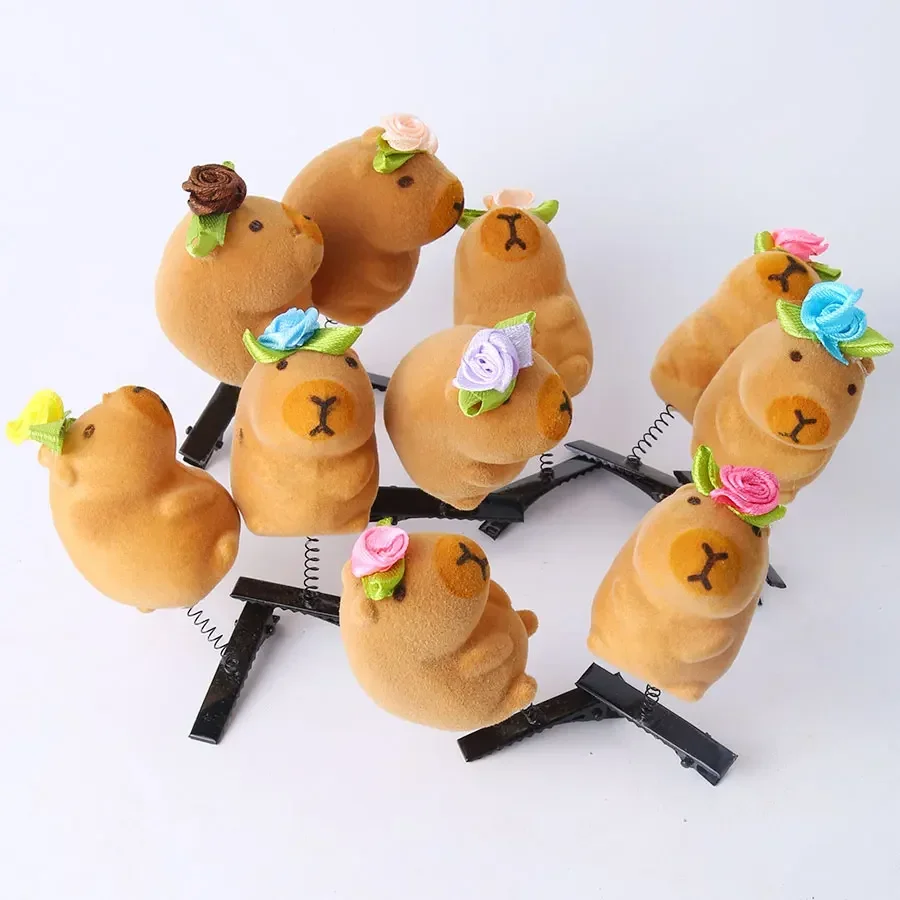 10-100PCS flower Funny 3D capybara Plush Hairpin Fashion Animal lovely capybara hair clip Accessories Headwear Wholesale Gift
10-100PCS flower Funny 3D capybara Plush Hairpin Fashion Animal lovely capybara hair clip Accessories Headwear Wholesale Gift