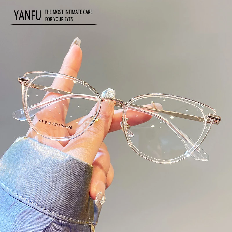 Cat Eye Clear Vintage Female Girls Glasses Frames Light Designer Metal Fashion Optical Women Myopia Reading Eyeglasses 144mm
Cat Eye Clear Vintage Female Girls Glasses Frames Light Designer Metal Fashion Optical Women Myopia Reading Eyeglasses 144mm