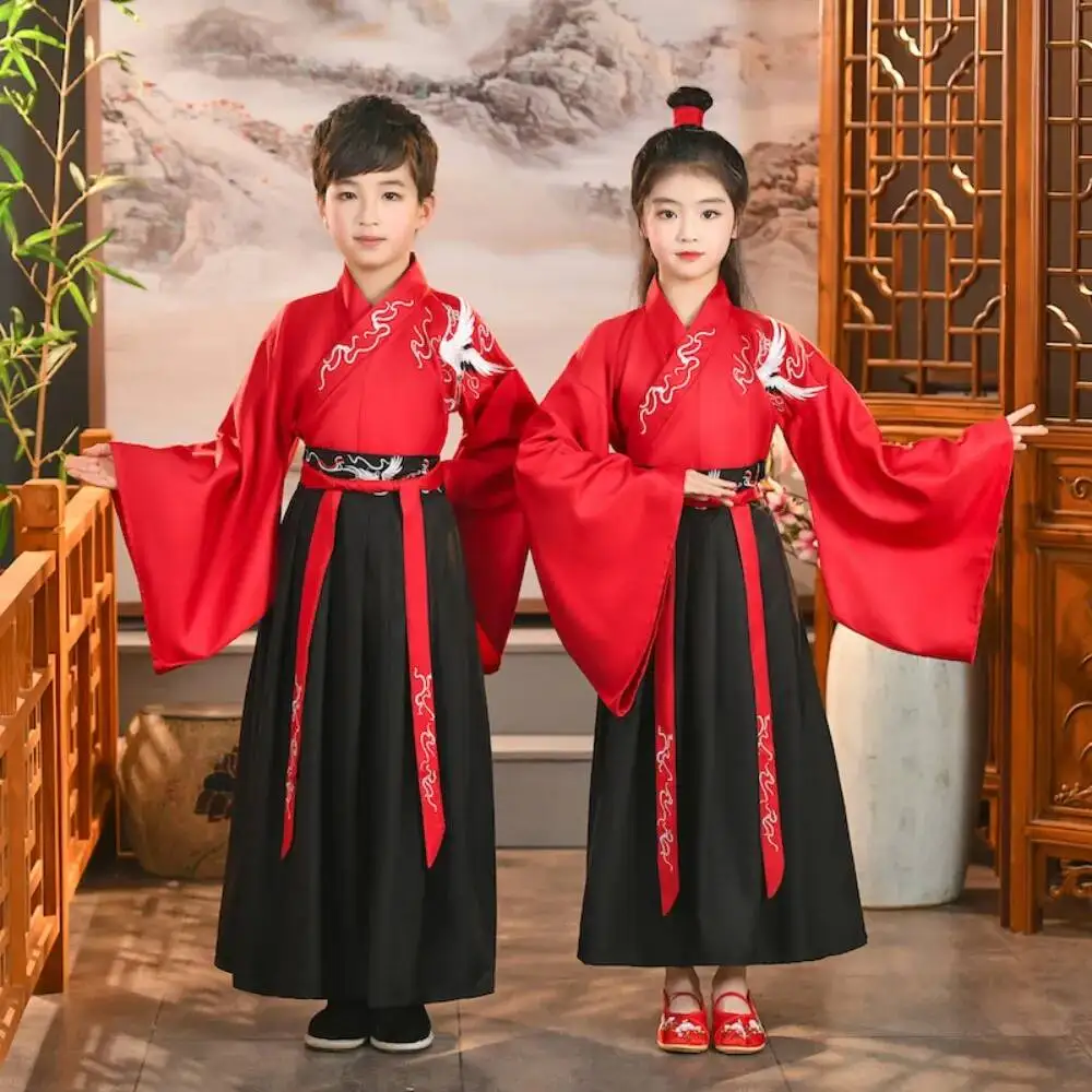 Hanfu Dress Chinese Traditional Cosplay Costumes Kung Fu Stage Performance Kids Clothes Children Clothing Ethnic Style Boy Girl
Hanfu Dress Chinese Traditional Cosplay Costumes Kung Fu Stage Performance Kids Clothes Children Clothing Ethnic Style Boy Girl