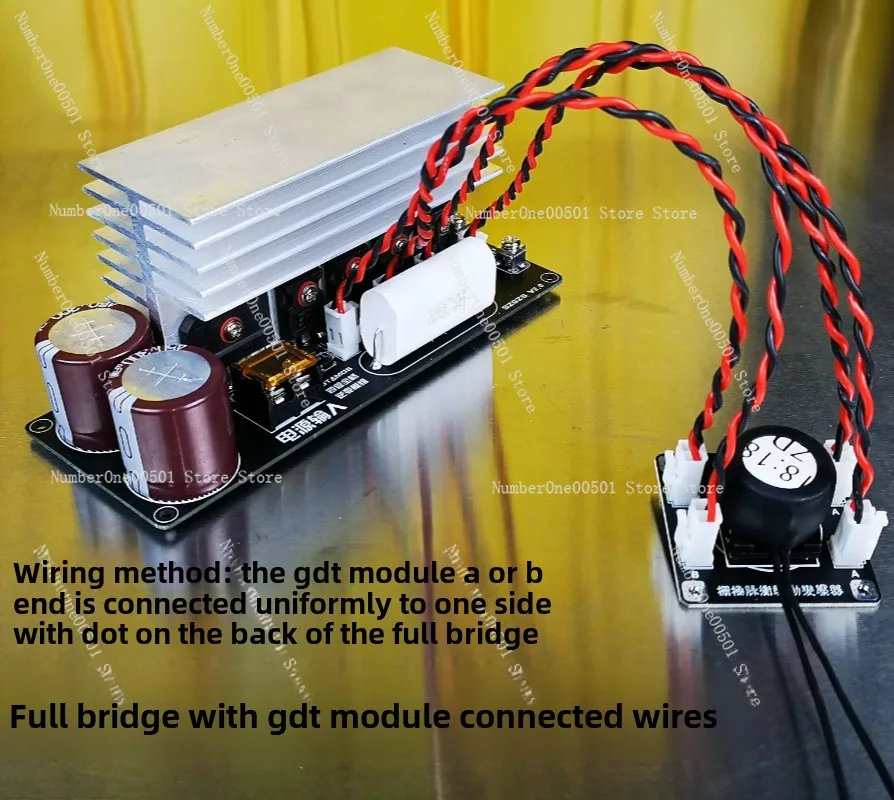 DRSSTC Full Bridge Inverter Module for Tesla Coil 4x IGBT 1000V 100A Ready-to-Use with Heat Sink
DRSSTC Full Bridge Inverter Module for Tesla Coil 4x IGBT 1000V 100A Ready-to-Use with Heat Sink