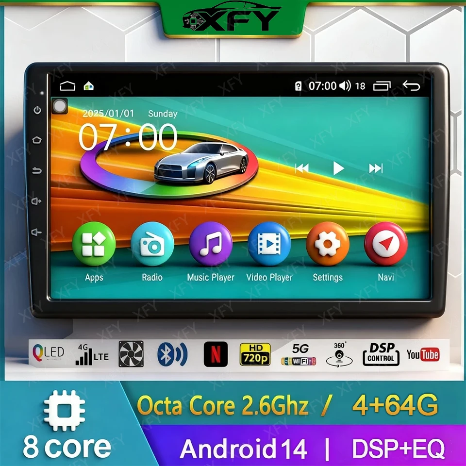 NEW 9/10 inch 1280*720 Car Multimedia Video Player Universal GPS Stereo Radio For Volkswagen Nissan Hyundai Kia Toyota 2026 XFY
NEW 9/10 inch 1280*720 Car Multimedia Video Player Universal GPS Stereo Radio For Volkswagen Nissan Hyundai Kia Toyota 2026 XFY