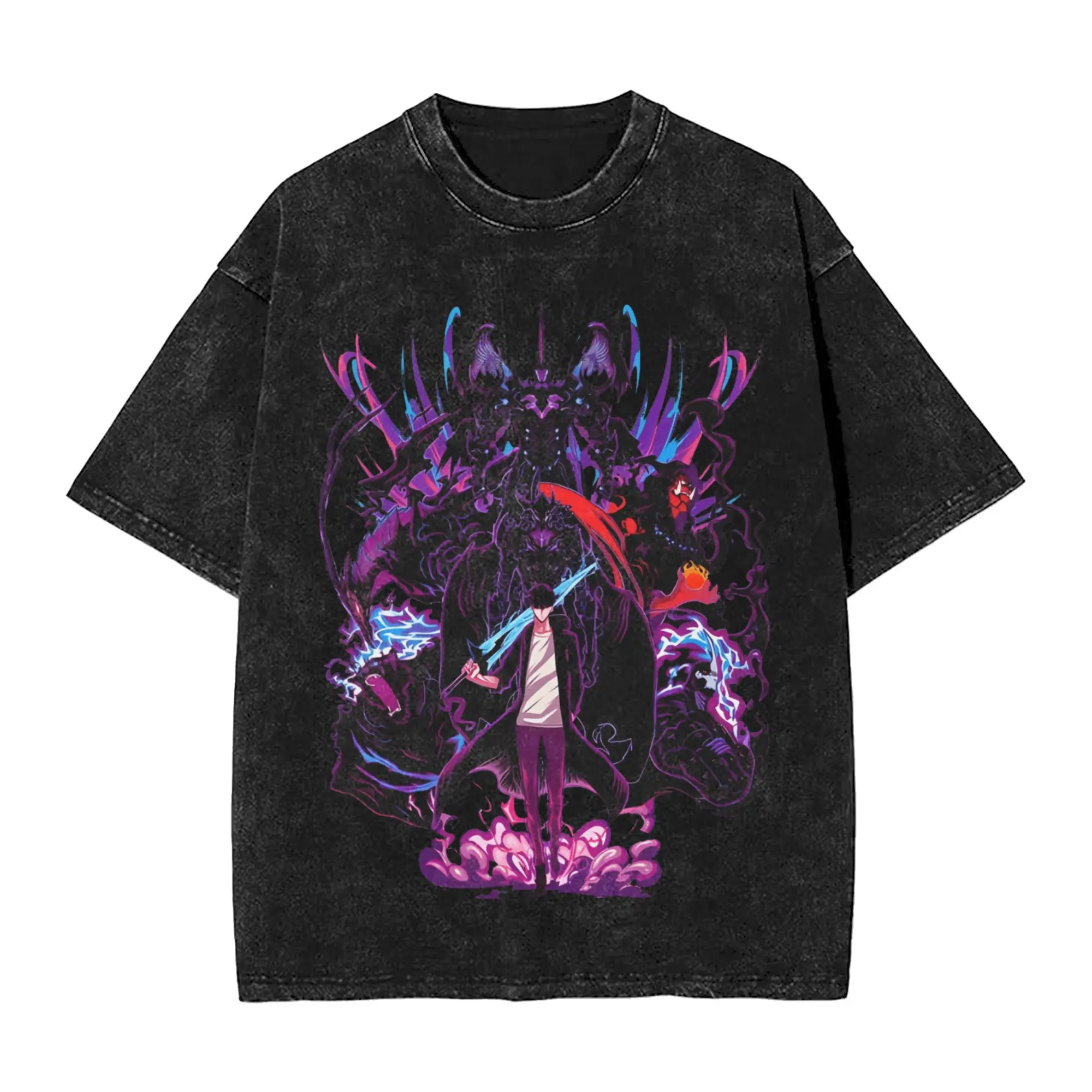 Japanese Anime Solo Leveling Short Sleeve Tee Sung Jinwoo Cartoon Graphic Cotton
Japanese Anime Solo Leveling Short Sleeve Tee Sung Jinwoo Cartoon Graphic Cotton