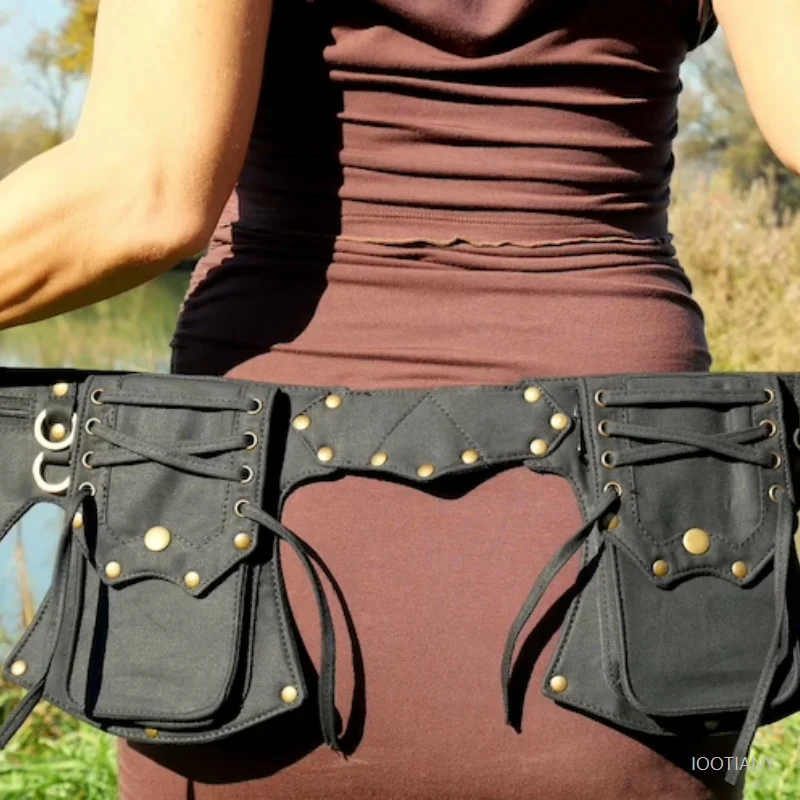 Medieval Renaissance Women's Outdoor Waist Bag Gothic Sport Camping Travel Waist Bag Character Prop Multifunctional Black Wallet
Medieval Renaissance Women's Outdoor Waist Bag Gothic Sport Camping Travel Waist Bag Character Prop Multifunctional Black Wallet