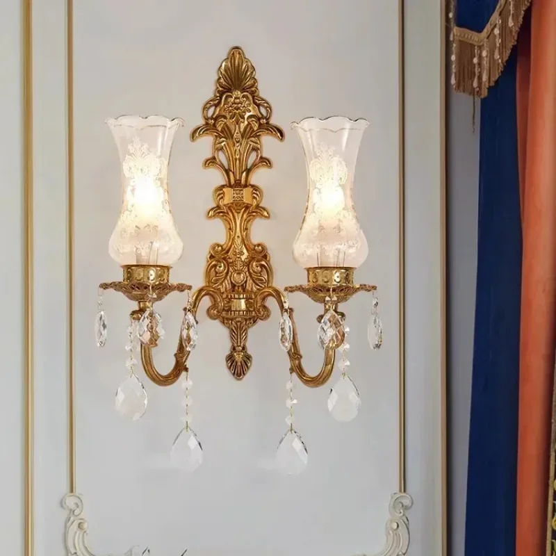 Copper Luxury French Classic Crystal Wall Lamp For Living Room Nordicn Bronze Sconce Light Palace Antique Brass Wall Light
Copper Luxury French Classic Crystal Wall Lamp For Living Room Nordicn Bronze Sconce Light Palace Antique Brass Wall Light