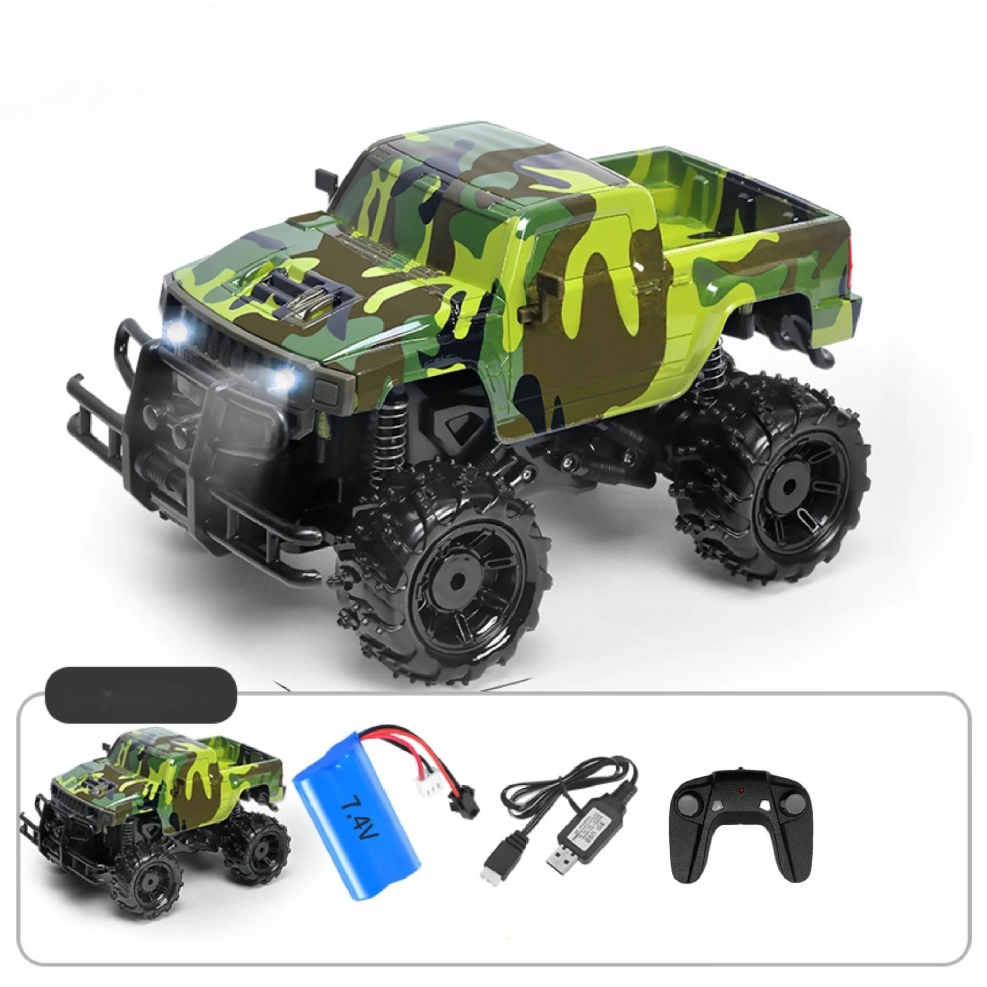 rc camouflage car with led light 4WD RC truck suspension shock absorber off-road remote control hoolivan toy usb charge
rc camouflage car with led light 4WD RC truck suspension shock absorber off-road remote control hoolivan toy usb charge
