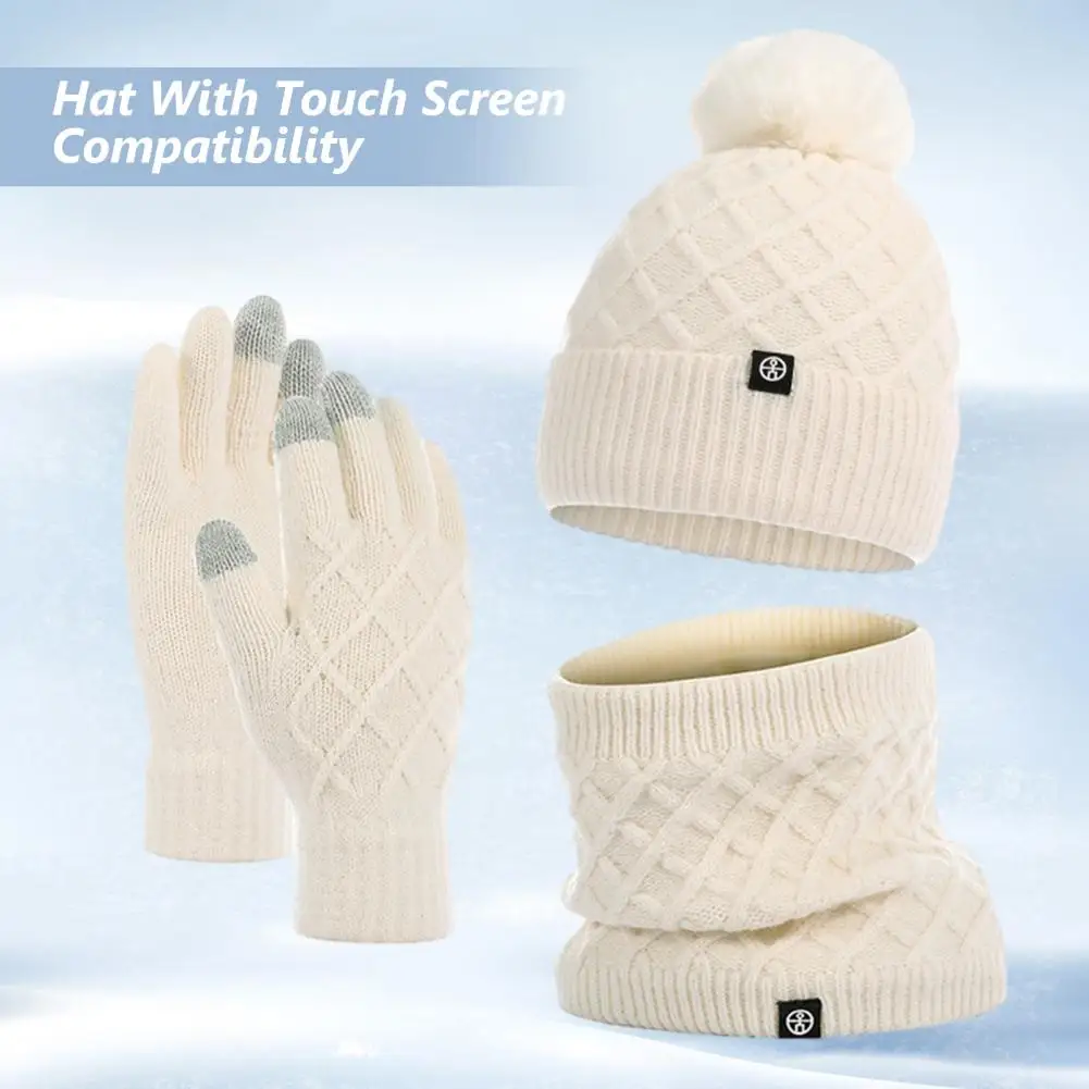 Warm Scarf Set Hat Scarf Gloves Set Cozy Winter Accessories Set Warm Hat Scarf Gloves for Unisex Elastic Anti-slip for Outdoor
Warm Scarf Set Hat Scarf Gloves Set Cozy Winter Accessories Set Warm Hat Scarf Gloves for Unisex Elastic Anti-slip for Outdoor