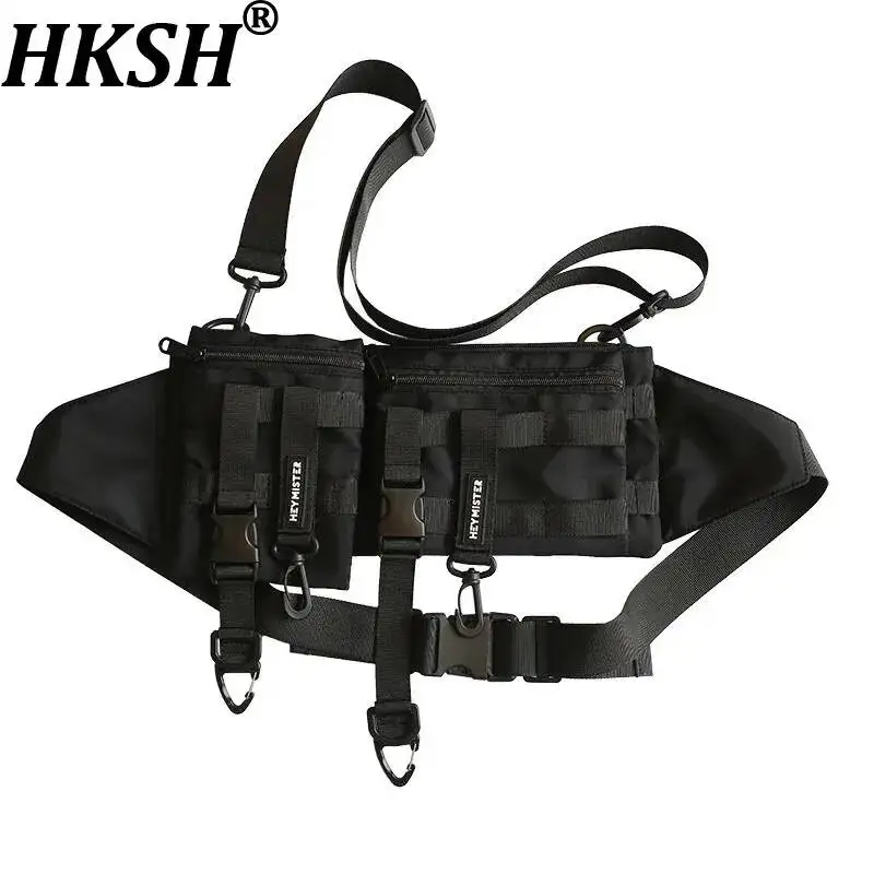 HKSH Multi Pockets Tactical Tactical Waist Techwear Casual Phone Pouch Outdoor Running Hip Hop Chest Belt Bags Streetwear HK0002
HKSH Multi Pockets Tactical Tactical Waist Techwear Casual Phone Pouch Outdoor Running Hip Hop Chest Belt Bags Streetwear HK0002