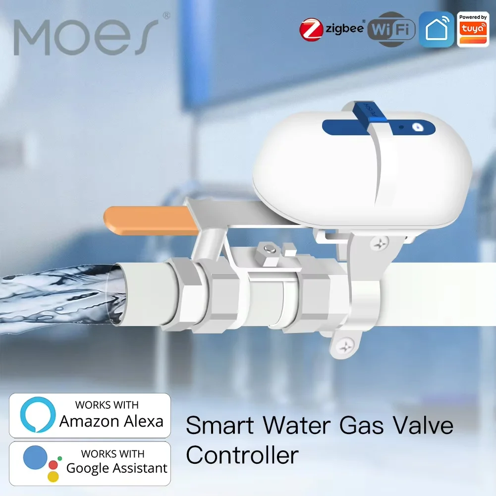 Tuya Smart WiFi/ZigBee Water Gas Pipeline Auto Shut OFF Valve Controller Smart Life APP Remote Control With Alexa Google Home
Tuya Smart WiFi/ZigBee Water Gas Pipeline Auto Shut OFF Valve Controller Smart Life APP Remote Control With Alexa Google Home