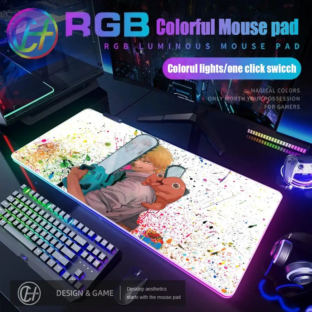 RGB Chainsaw Man Anime Mouse Pad for Home Office Laptop Decor Pads Gamer Computer Keyboard Desk Mat Gaming Accessories Mousepads
RGB Chainsaw Man Anime Mouse Pad for Home Office Laptop Decor Pads Gamer Computer Keyboard Desk Mat Gaming Accessories Mousepads