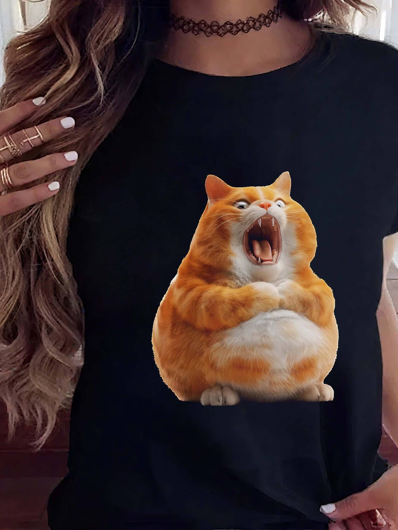Crazy funny cat Unisex Round Neck T-shirt Comfortable Loose Fit Printed Christmas All-Year Fashion
Crazy funny cat Unisex Round Neck T-shirt Comfortable Loose Fit Printed Christmas All-Year Fashion