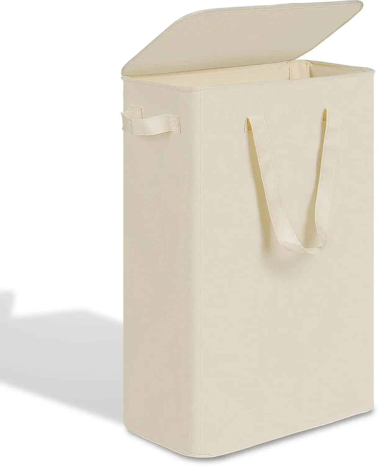 Slim Laundry Basket with Lid, Narrow Laundry Hamper with Handles, Collapsible Dirty Clothes Hamper, Tall Laundry Bin for Laundry Room, Dorm and Bedroom, 55L Beige
Slim Laundry Basket with Lid, Narrow Laundry Hamper with Handles, Collapsible Dirty Clothes Hamper, Tall Laundry Bin for Laundry Room, Dorm and Bedroom, 55L Beige