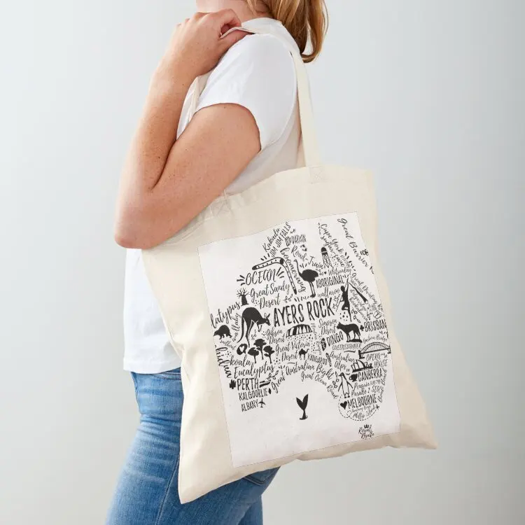 Typography poster. Australia map. Australia travel guide. Tote Bag Women's bag custom canvas bag
Typography poster. Australia map. Australia travel guide. Tote Bag Women's bag custom canvas bag