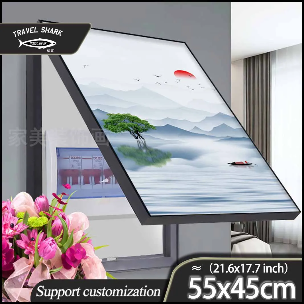 Travel Shark Decorative Painting Of Electric Meter Panel Cover For Home ROOM Wall Art Mural Poster With Picture Frame 55x45CM
Travel Shark Decorative Painting Of Electric Meter Panel Cover For Home ROOM Wall Art Mural Poster With Picture Frame 55x45CM