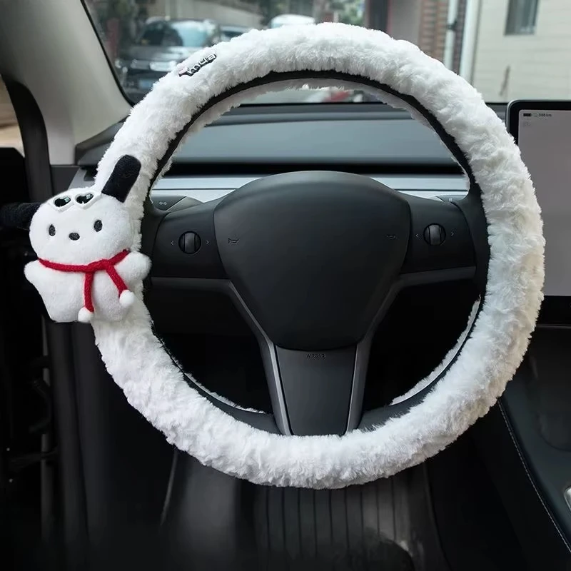 Sanrio PachaDog Car Plush Steering Wheel Cover Cute StrawberryBear Warm Protection Handle Cover Car Cartoon Accessories
Sanrio PachaDog Car Plush Steering Wheel Cover Cute StrawberryBear Warm Protection Handle Cover Car Cartoon Accessories
