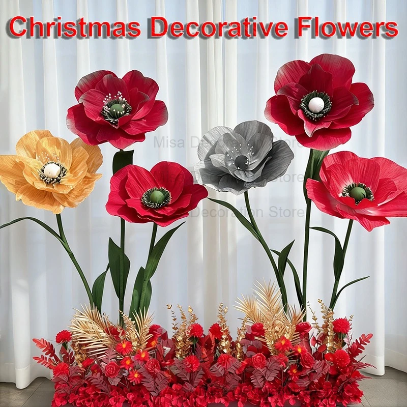 Большие красные искусственные цветы, новогодние декоративные бумажные цветы, свадебные украшения, витрина, Рождественский домашний декор Mariage
Большие красные искусственные цветы, новогодние декоративные бумажные цветы, свадебные украшения, витрина, Рождественский домашний декор Mariage