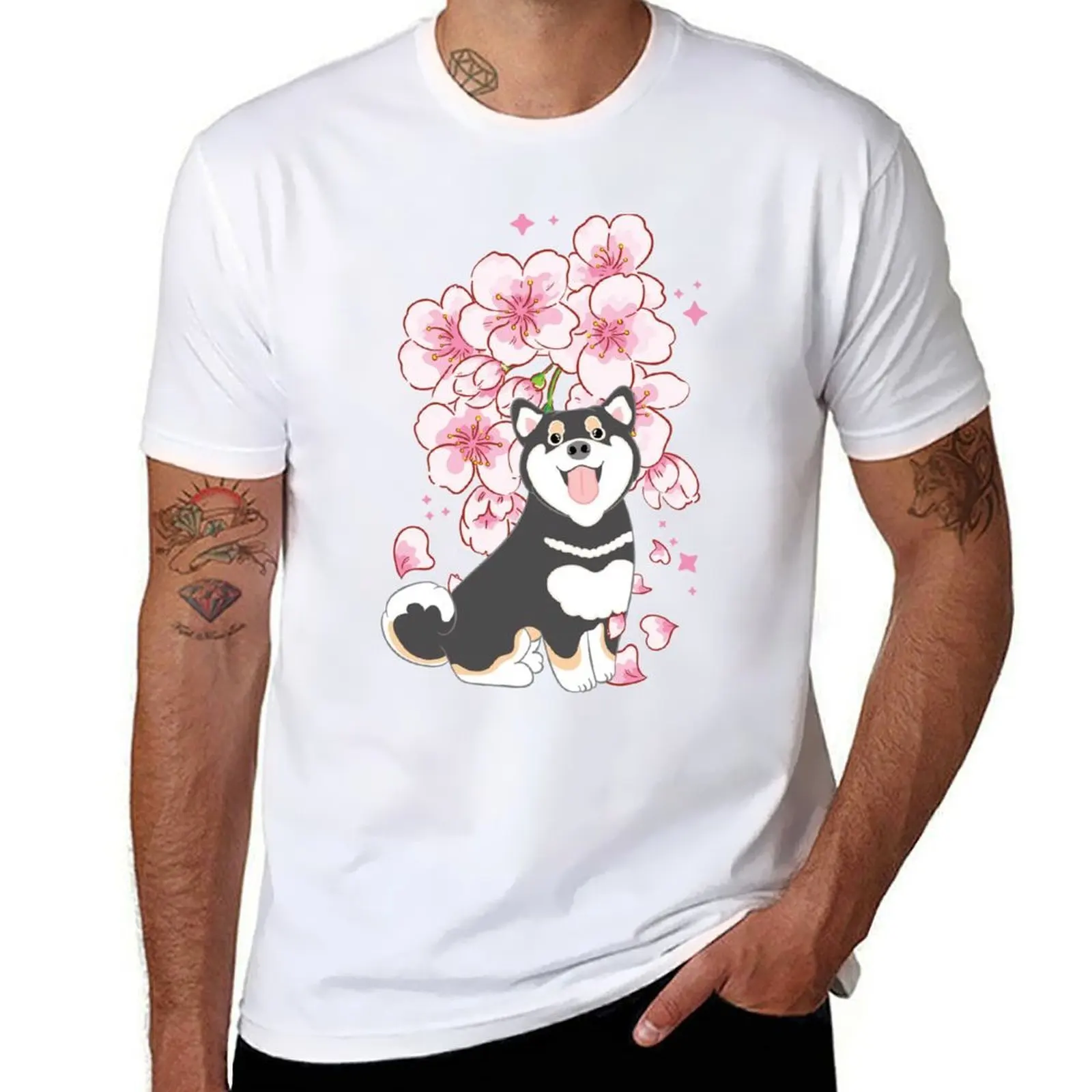 Black Tan Shiba Inu Cherry blossom T-Shirt black cotton t-shirt plain for man package t shirt man casual T-Shirt
Black Tan Shiba Inu Cherry blossom T-Shirt black cotton t-shirt plain for man package t shirt man casual T-Shirt