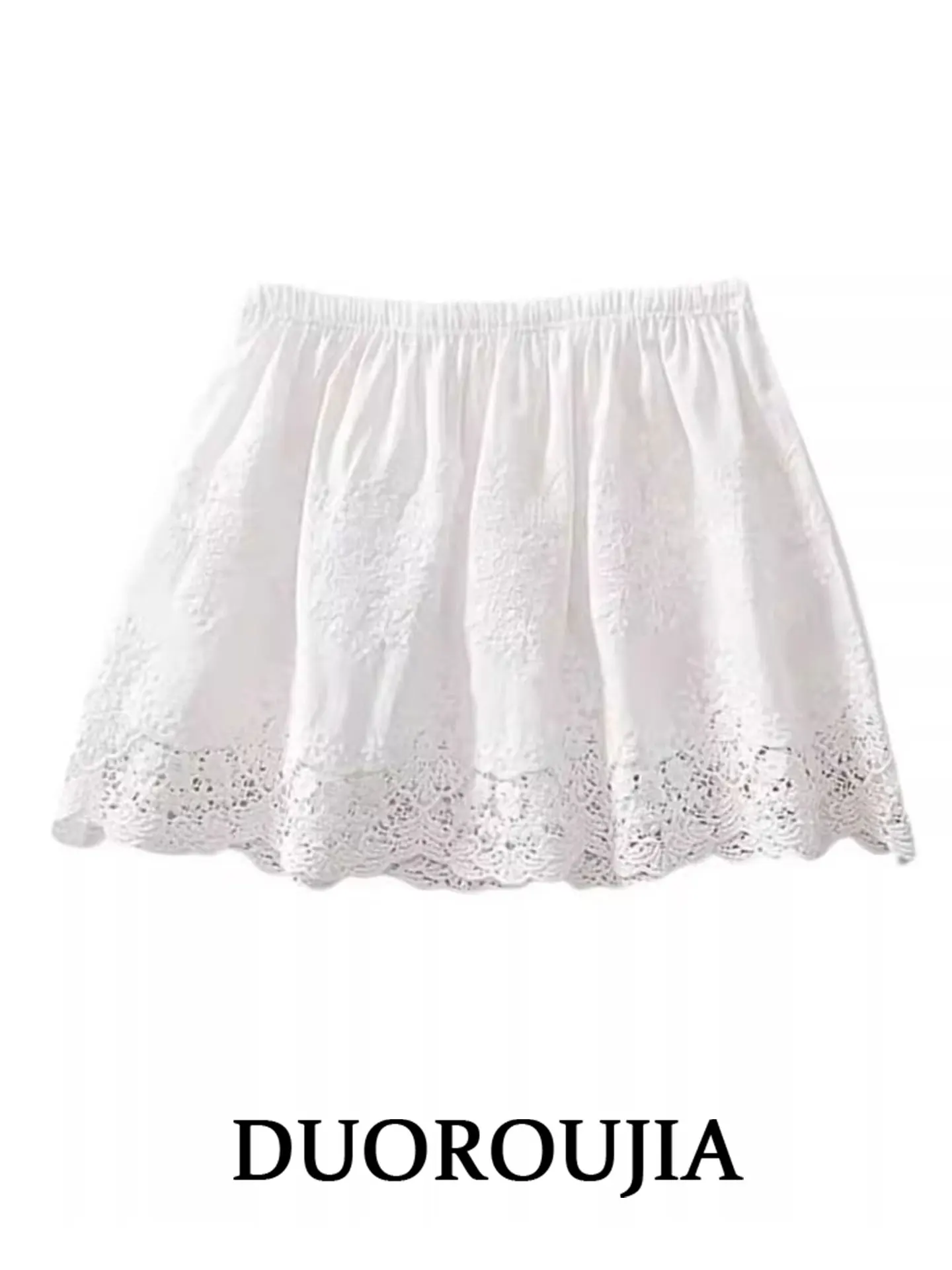 High Waist A-Line Skirt Lace Patchwork Women's Spring Autumn plus Size Elegant Hip Covering Layering Short Skirt
High Waist A-Line Skirt Lace Patchwork Women's Spring Autumn plus Size Elegant Hip Covering Layering Short Skirt