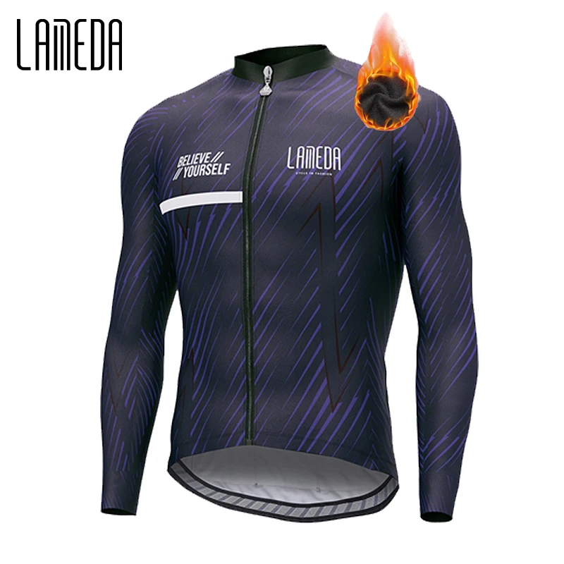 LAMEDA Fleece Cycling Jersey Man Biking Clothing with Pockets Full Zip MTB Road Bike Top Jersey Windproof MTB Cycling Clothing
LAMEDA Fleece Cycling Jersey Man Biking Clothing with Pockets Full Zip MTB Road Bike Top Jersey Windproof MTB Cycling Clothing