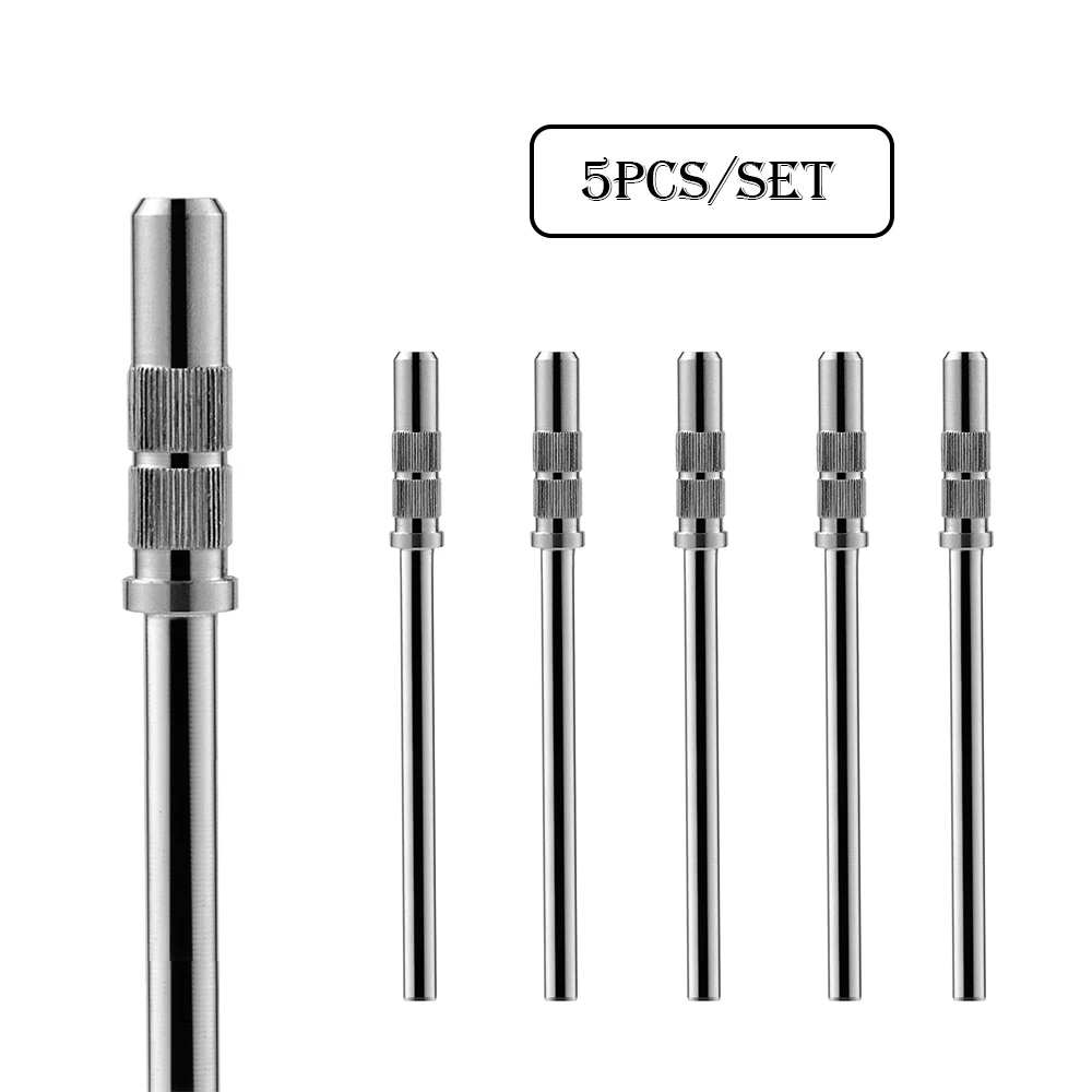 5PCS Stainless Steel Mandrel Bits for Nail Grinder (Requires Sanding Rings) Manicure Polish Accessories 3.1mm Stainless Shaft
5PCS Stainless Steel Mandrel Bits for Nail Grinder (Requires Sanding Rings) Manicure Polish Accessories 3.1mm Stainless Shaft