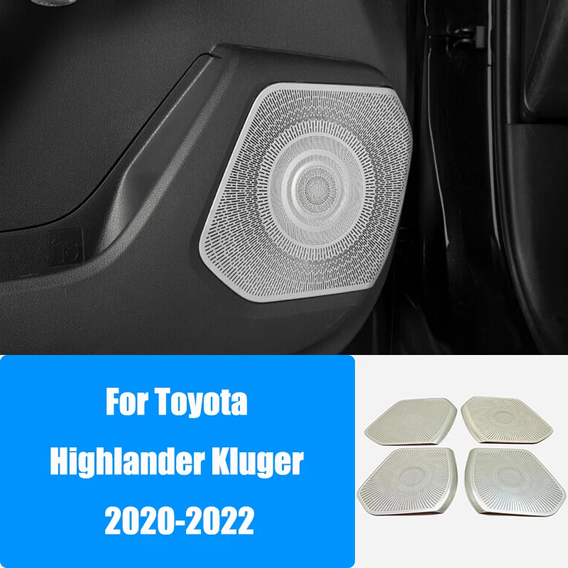 Audio Speaker Car Interior Door Loudspeaker Cover For Toyota Highlander Kluger 2020-2022 Stainless Steel Car Styling Accessories
Audio Speaker Car Interior Door Loudspeaker Cover For Toyota Highlander Kluger 2020-2022 Stainless Steel Car Styling Accessories