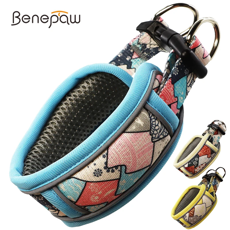 Benepaw Fashionable Wide Neck Dog Collar Strong Breathable Dual D-Rings Padded Printed Puppy Pet Collar Quick Release Buckle
Benepaw Fashionable Wide Neck Dog Collar Strong Breathable Dual D-Rings Padded Printed Puppy Pet Collar Quick Release Buckle