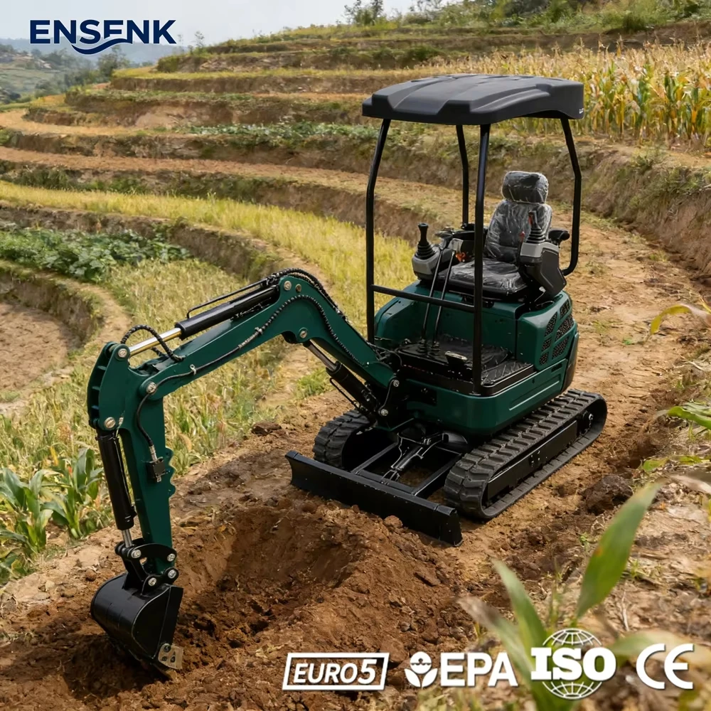 Mini Excavator Crawler moving Mini Excavator 1.0Ton 1.2Ton 2.0Ton adapt Construction farm uneven ground working scene
Mini Excavator Crawler moving Mini Excavator 1.0Ton 1.2Ton 2.0Ton adapt Construction farm uneven ground working scene