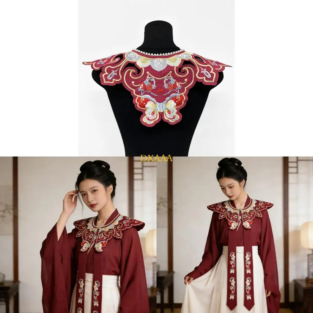 DXAA Eye Catching Embroidered Scarf Collar Stylish Bridal Shoulder Cover For Enhancing Outfits At Any Occasion
DXAA Eye Catching Embroidered Scarf Collar Stylish Bridal Shoulder Cover For Enhancing Outfits At Any Occasion