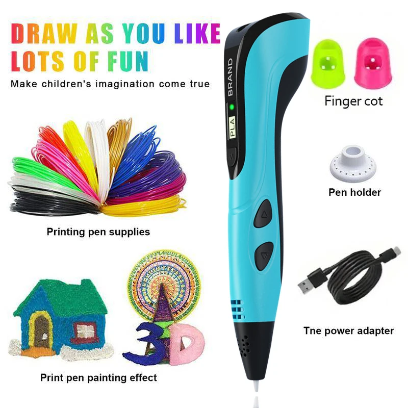 Creative DIY 3D Printing Pen Set New Model Safe Easy to Use Children Toy Great New Year Birthday Holiday Gift
Creative DIY 3D Printing Pen Set New Model Safe Easy to Use Children Toy Great New Year Birthday Holiday Gift