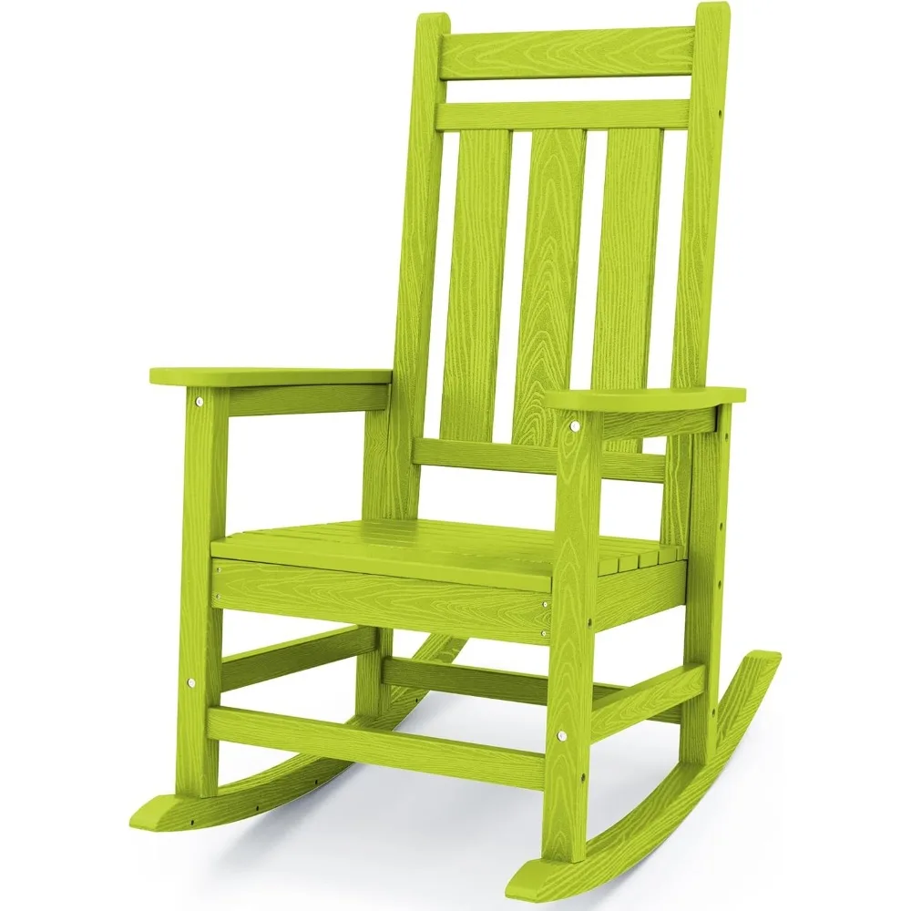 Outdoor Rocking Chair, All-Weather Patio Rocking Chairs for Porch, HDPE Rocking Outdoor Chairs with High Back for Adult,
Outdoor Rocking Chair, All-Weather Patio Rocking Chairs for Porch, HDPE Rocking Outdoor Chairs with High Back for Adult,