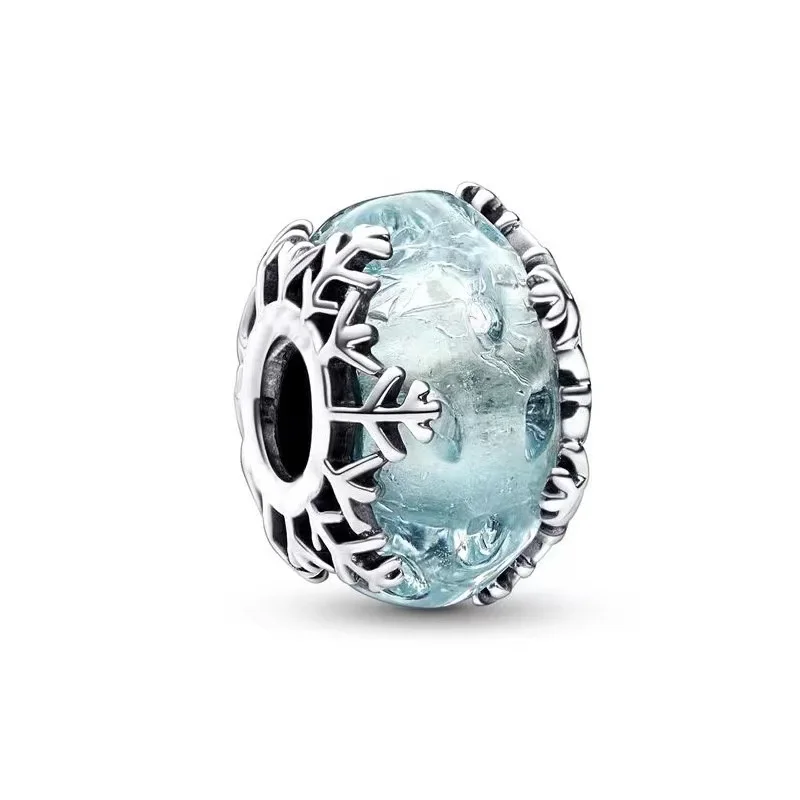 Fit Pandora Silver Color Beads Winter Blue Snowflake Murano Charm for Jewelry Making Women Bracelet Accessories Girls Bangle DIY
Fit Pandora Silver Color Beads Winter Blue Snowflake Murano Charm for Jewelry Making Women Bracelet Accessories Girls Bangle DIY