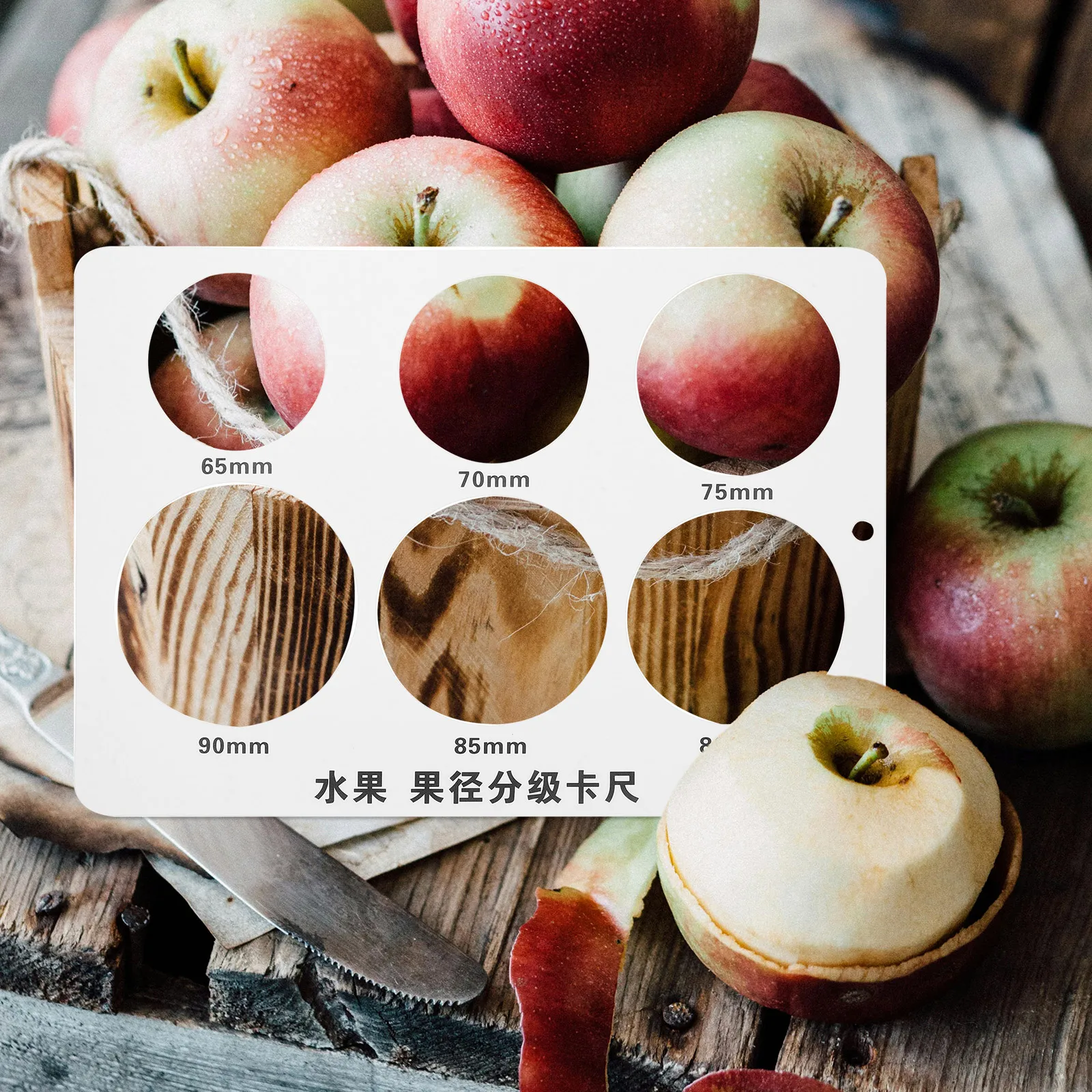 Apple Measuring Ruler Fruit Lap Circle Diameter Tools Divider Selection Gauge for Fruits
Apple Measuring Ruler Fruit Lap Circle Diameter Tools Divider Selection Gauge for Fruits