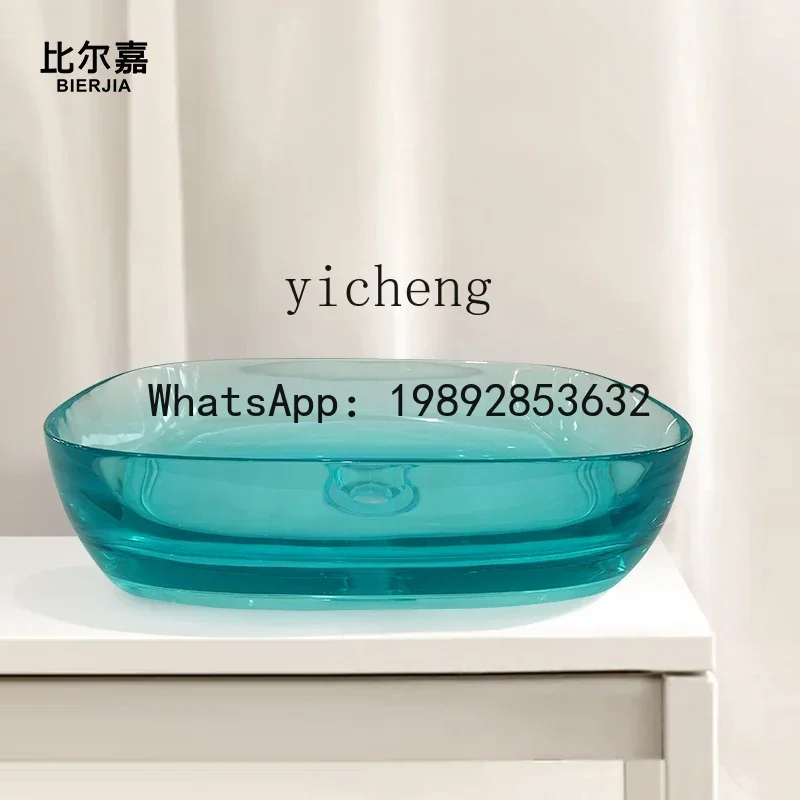 LYY transparent washbasin resin basin crystal art basin basin artificial stone
LYY transparent washbasin resin basin crystal art basin basin artificial stone