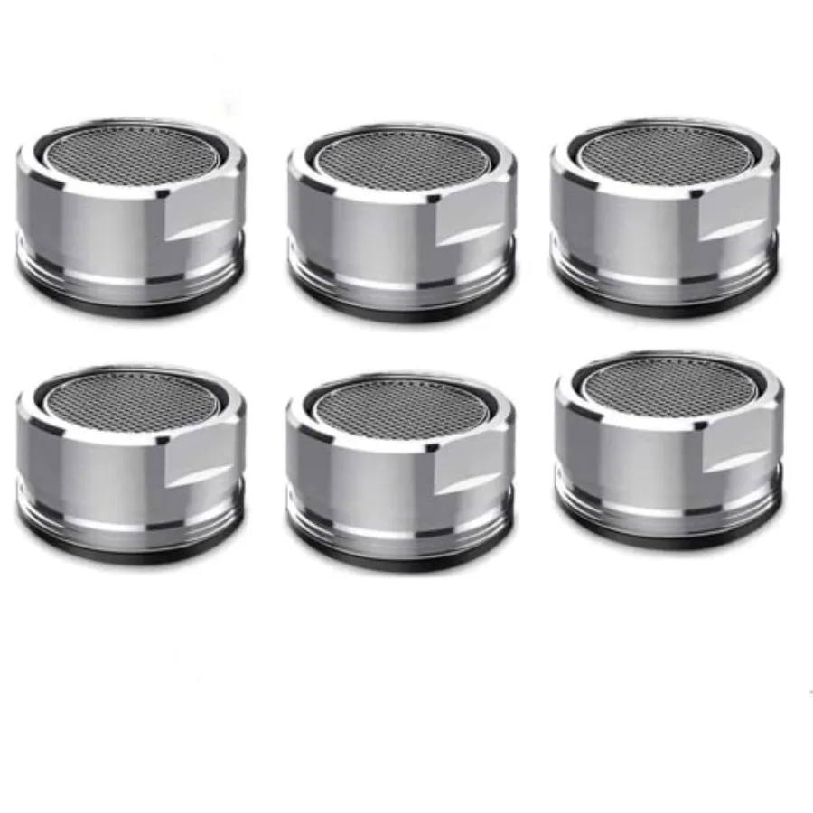 6 Pack Faucet Aerator 2.2 GPM Bathroom Sink Aerator Regular Standard Replacement Parts with Brass Shell 15/16-Inch Male Threads
6 Pack Faucet Aerator 2.2 GPM Bathroom Sink Aerator Regular Standard Replacement Parts with Brass Shell 15/16-Inch Male Threads