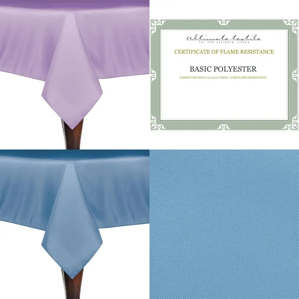 Light Purple Polyester Linen Tablecloths, 60x60 Inches, Set of 5, Square Table Covers for Elegant Dining
Light Purple Polyester Linen Tablecloths, 60x60 Inches, Set of 5, Square Table Covers for Elegant Dining