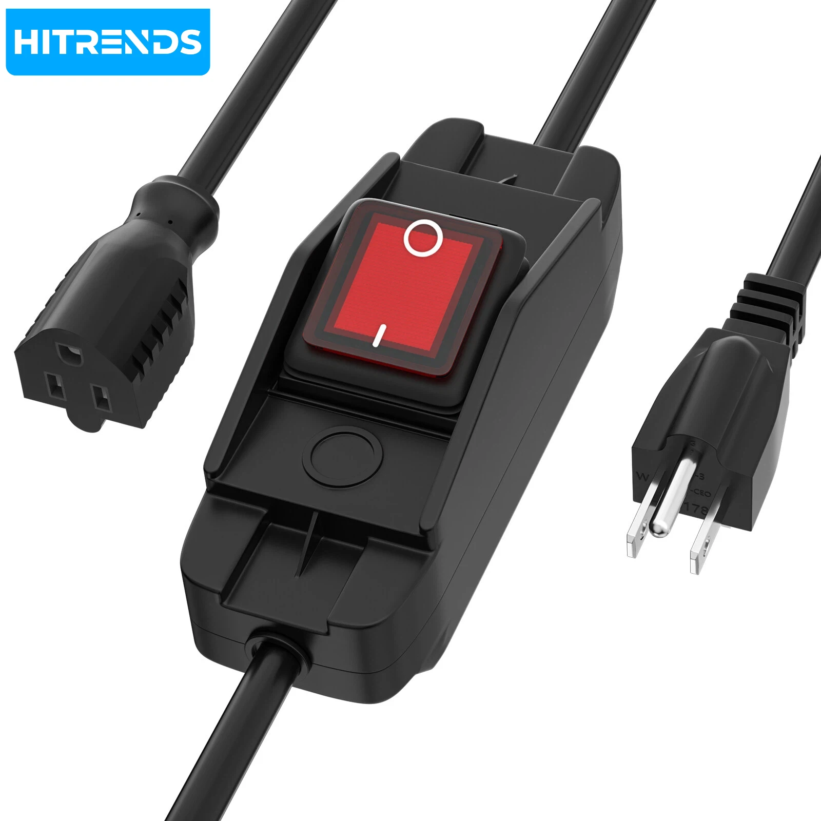 Switch extension cord 14AWG outdoor waterproof power extension cord with LED indicator light Suitable for multiple scenarios
Switch extension cord 14AWG outdoor waterproof power extension cord with LED indicator light Suitable for multiple scenarios