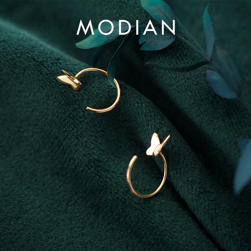 Modian Fashion 925 Sterling Silver Cute Dancing Butterfly Ear Hook for Women Charm Animal Stud Earring Fine Jewelry 2020 Design
Modian Fashion 925 Sterling Silver Cute Dancing Butterfly Ear Hook for Women Charm Animal Stud Earring Fine Jewelry 2020 Design